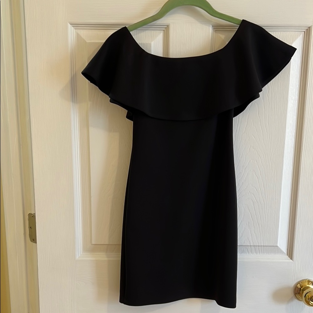 Aqua Women’s BlackOff-Shoulder Mini Dress Size XS